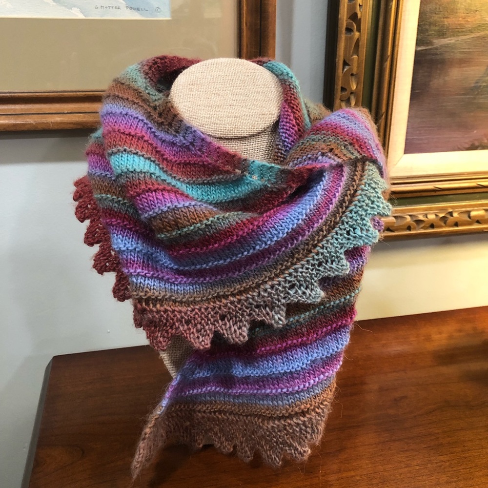 Handcrafted triangle scarf